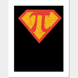 Super hero Scientist Mathematic Lover Pi Day 3.14 Science Teacher Posters and Art